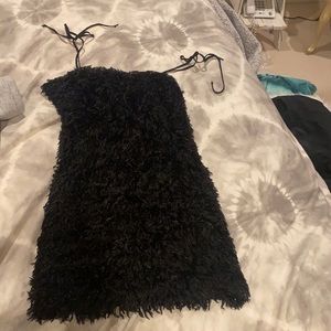 Forever 21 furry mini bodycon dress
